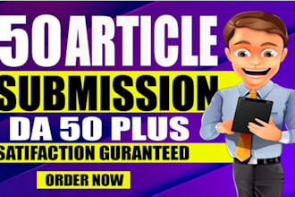 do 50 article submissions contextual backlinks off page SEO