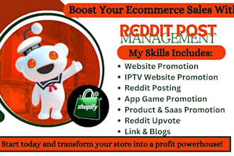 do viral reddit post for app game iptv website ecommerce saas product management