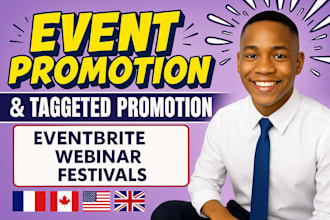 do event promotion, eventbrite ticket marketing, webinar, live concert, party