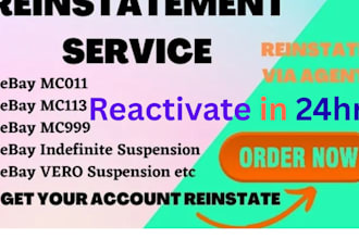 reactivate your amazon, ebay deactivated account due to identity verification