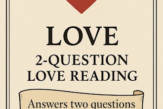 answer 2 love questions with lenormand or tarot