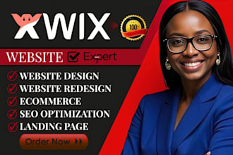 do wix website design, redesign wix website, wix online store
