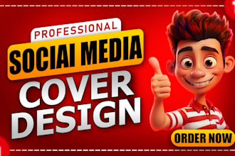 design professional social media covers and headers