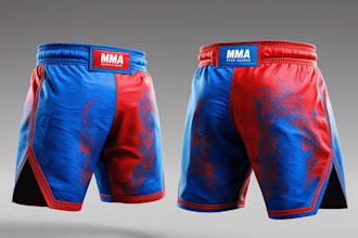 design and manufacture custom mma fight wear training shorts