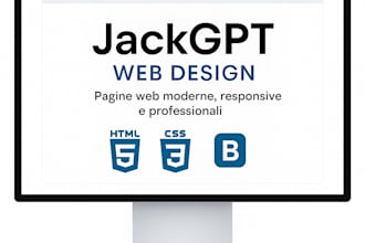 create a web pages modern and responsive in HTML, CSS and bootstrap