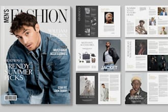 design product catalog, fashion lookbook, user guide instruction manual on canva