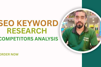 do advanced SEO keyword research and competitor analysis for google ranking