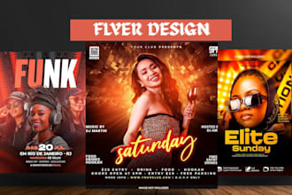 design church flyer club marketing flyer event party flyer design canva