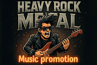 promote your rock metal music to top playlists curators and influencers