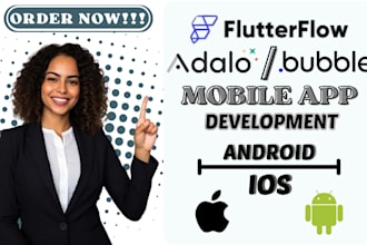 build your no code app with flutterflow, adalo, or bubble