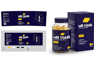 create professional supplement packaging and label design
