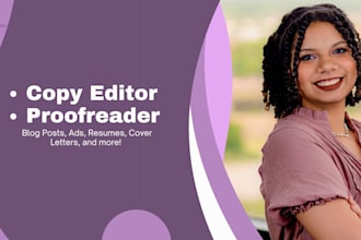 edit and proofread your blog article resume or ad copy