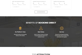build short term rental website with online booking
