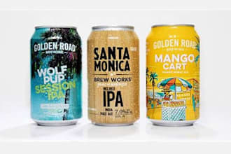 do label logo for beer, beverage, juice, energy drink, soda, can, drink