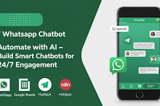 build smart whatsapp chatbot with ai,API integration, multi platform automation