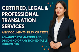 provide certified and legal translation for documents uscis