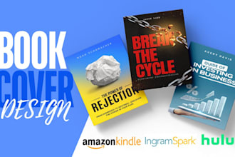 create outstanding book cover design, ebook cover and KDP book cover