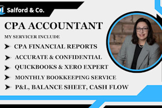 do professional bookkeeping and financial statements with quickbooks or xero CPA