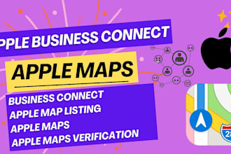 create apple map listing, apple maps verification, apple business connect