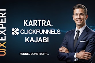create kartra, kajabi, clickfunnels landing page