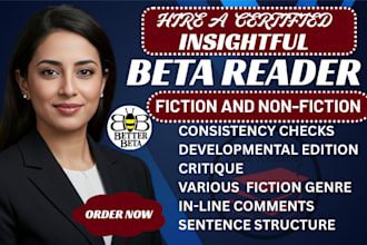 beta read critique and proofread your non fiction book romance book or ebook