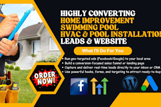 home improvement leads swimming pool leads hvac leads pool installation leads