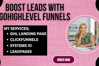 gohighlevel landing page sales funnel leadpages kajabi website clickfunnels
