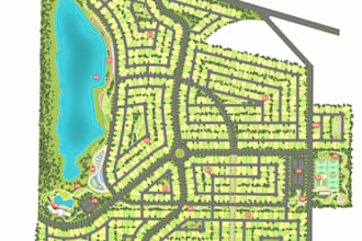design masterplan, subdivision, landscape, site plan, campground map, rv park