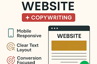 design a high converting landing page or website with modern copy