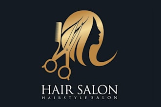 design a hair salon logo for your gaming or esports brand