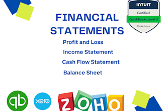 handle qbo bookkeeping with accurate profit and loss, balance sheet