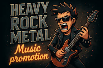 do USA, UK heavy rock metal music promotion to the right audience to playlists
