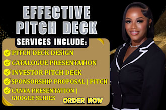design pitch decks, powerpoint or canva presentation for nonprofit or businesses