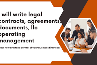 write legal contracts, agreements, documents, llc operating management