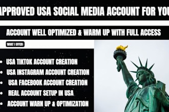 create usa instagram account, usa social media account, usa tiktok account