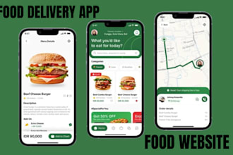 develop custom food delivery app food ordering app food website grocery app