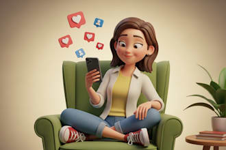 professional pixar style 3d character design gig