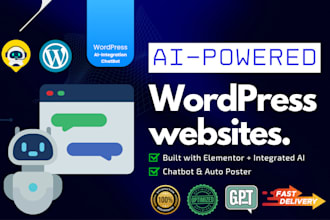 develop ai integrated wordpress business websites using elementor