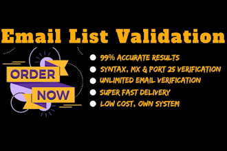 do professional bulk email list validation and cleaning