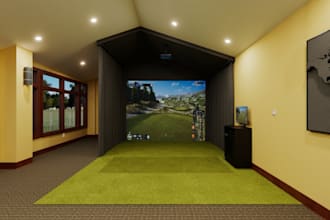 renovate golf simulator sport arena, car care centre 370km, restrooms, mini golf