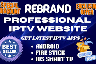 design professional iptv website reseller wordpress and iptv rebrand