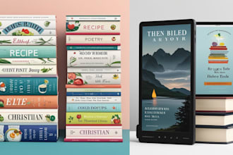design custom book covers and format ebooks or paperbacks
