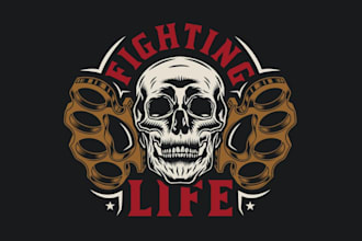 design karate logo in very short time