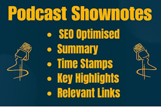 write your podcast shownotes with relevant SEO tags to grow your podcast
