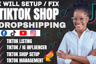 setup tiktok shop dropshipping tikok shop manager tikok ads shopify marketing