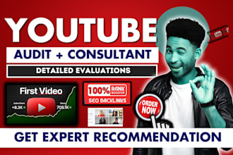 be your expert youtube consultant for growth, audit video channel rank SEO