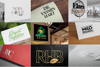 design an elegant minimalist text based logo