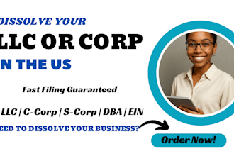 dissolve your US llc or corporation with the state