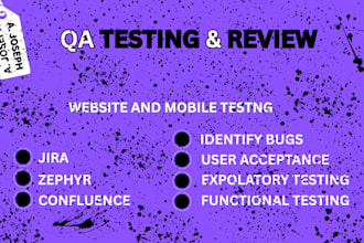 test and review your website or app for flawless functionality