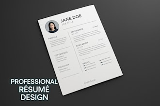 make a minimal and modern resume that gets noticed